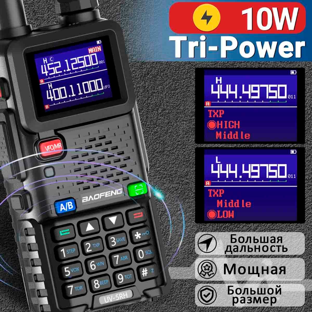 Рация Baofeng UV-5RH Tri-Band