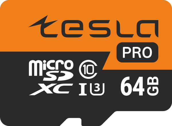 Карта памяти TESLA 64Гб microSDXC, C10/UHS-I U3 (TSLMSD64GU3)