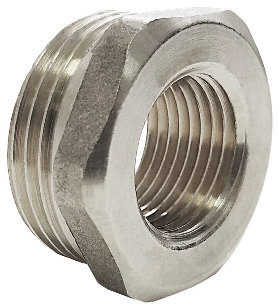 Футорка никелированная VALFEX НР 1/2" - ВР 1/4" (450/10) К