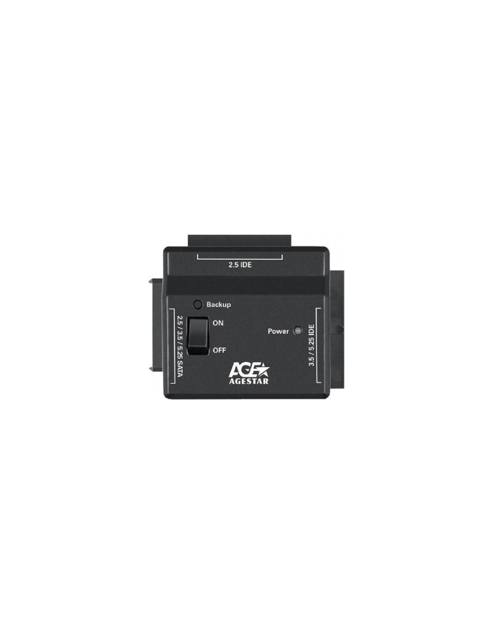 Универсальный переходник AgeStar для HDD 2.5"/3.5" черный - фото №12