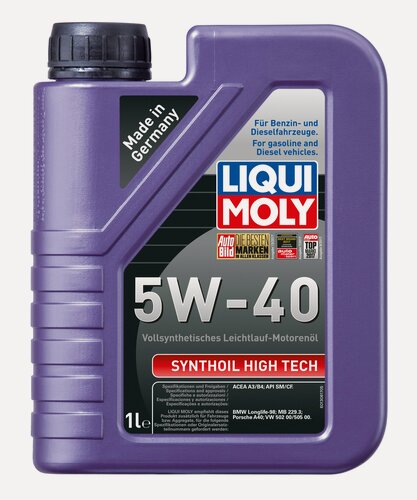Изображение товара Масло моторное Liqui Moly 5W40, синтетика, 1 литр 1924 синтетика 1литр 1855/1924