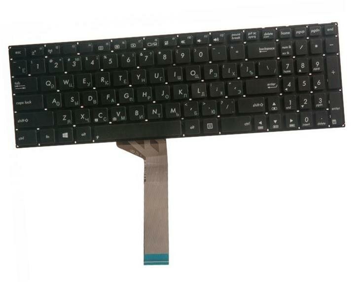 Клавиатура (keyboard) для ноутбука Asus K56, K56C, K550D без рамки (черная)