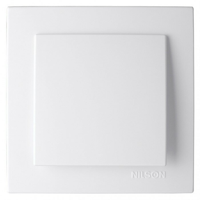 Выключатель 1-клавишный, скрытая проводка, белый Nilson Touran 24111001 (12шт. в упак.)