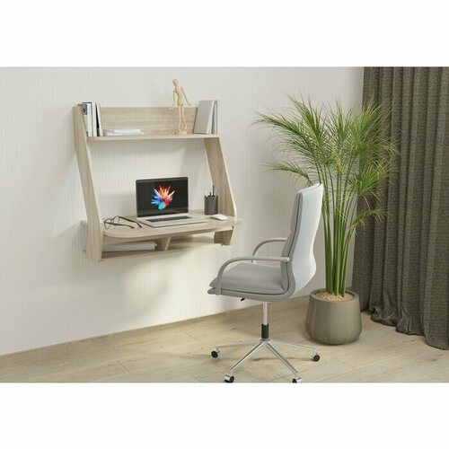 Стол рабочий подвесной Гранд Кволити 6-0615 Синус дуб сонома 11390₽