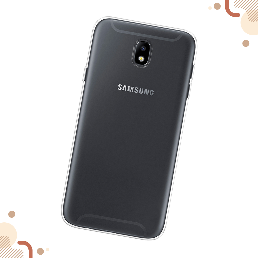 Силиконовый чехол на Samsung Galaxy J7 2017 / Самсунг Галакси J7 2017, прозрачный