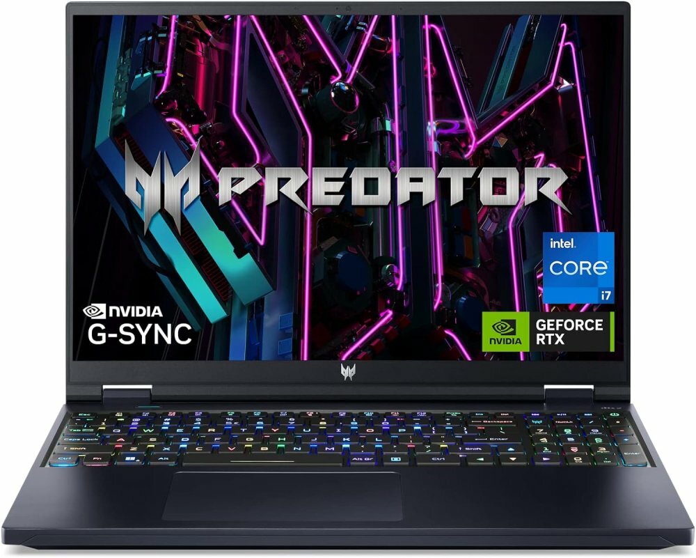 Ноутбук Acer Predator Helios 16 PH16-71-72YG (Intel Core i7 13700HX 2.1GHz/16"/2560x1600/16GB/1TB SSD/NVIDIA GeForce RTX 4070 8GB/Win 11)