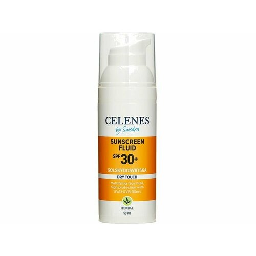 Солнцезащитный флюид для лица и шеи SPF30+ Celenes DRY TOUCH FLUID