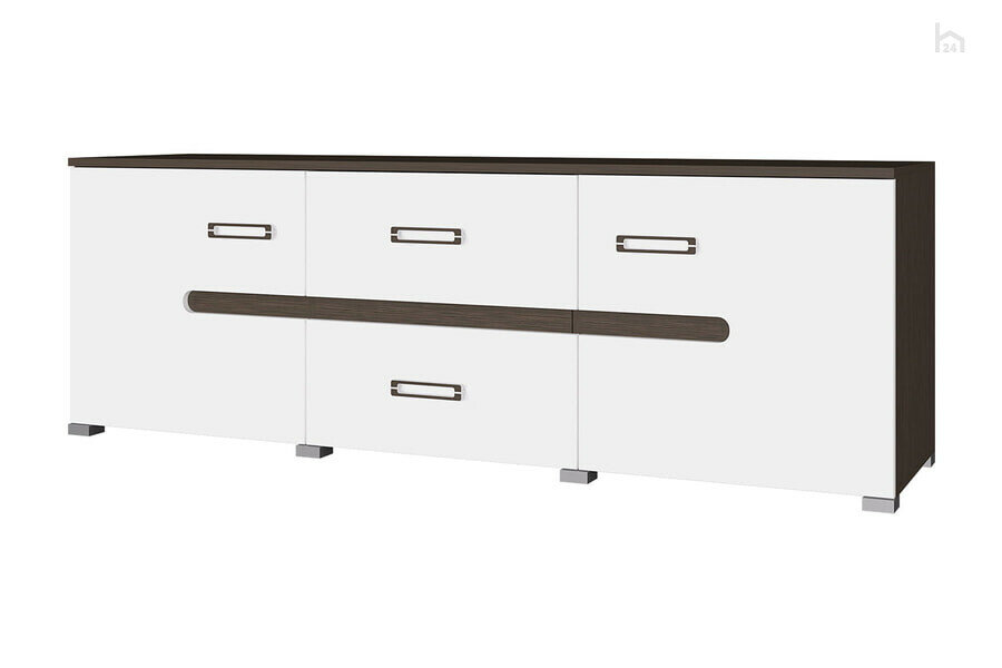 фото Тумба под телевизор Вегас (Венге/Белый глянец)