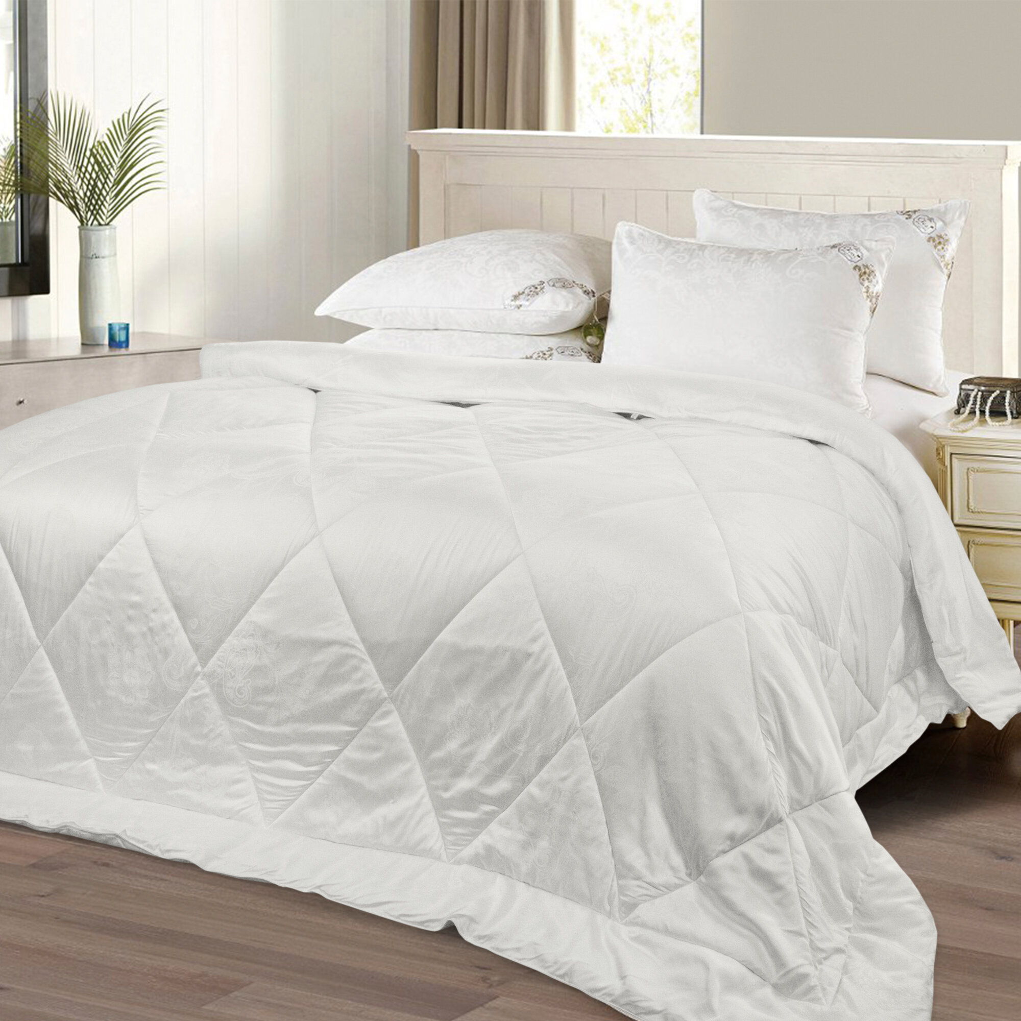 фото Одеяло евро 200х220 всесезонное Cleo Silk Dreams гипоаллергенное шелковое