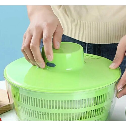 Электрическая корзина для сушки салата овощей фруктов зеленая 2565₽