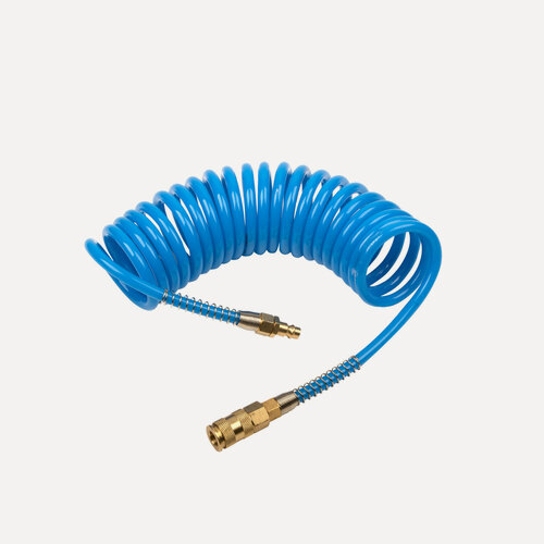 Изображение товара GARWIN PRO 808750-0610-05 Шланг полиуретан (PU) 10*6, витой, 5 м, синий, БРС в комплекте