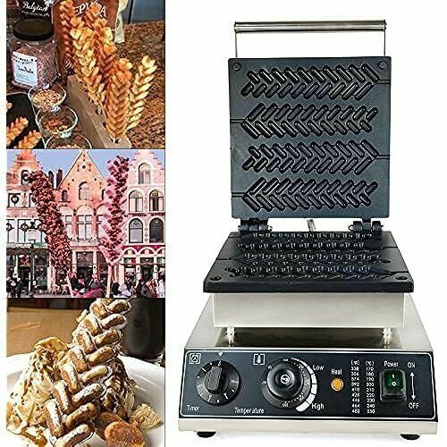 Вафельница HarBin-Star коммерческая сковорода с антипригарным покрытием мощностью 1700 Вт стебель пшеницы вафельница вафельница вафельница машина выпекающая 4 вафлихот-дога за 3 5 минут 4291000₽