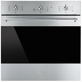 Электрический духовой шкаф Smeg SF6381X, ширина 60 см, объем 70 л, нержавеющая сталь, Италия