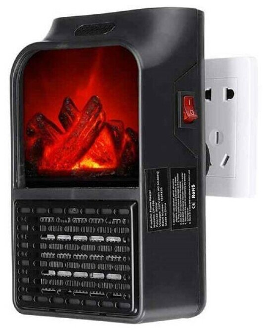 фото Мини-обогреватель Flame Heater с пультом (имитация огня)