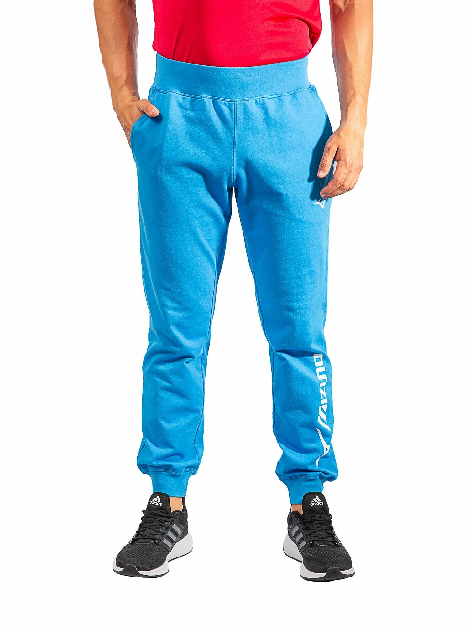 Брюки спортивные Mizuno, размер 4XL, голубой