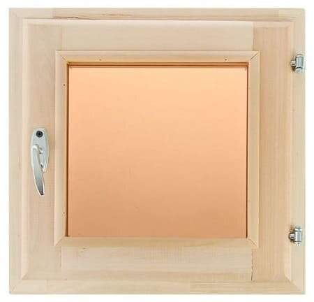 Оконный блок С двойным остеклением липа (60 х 80 бронза)