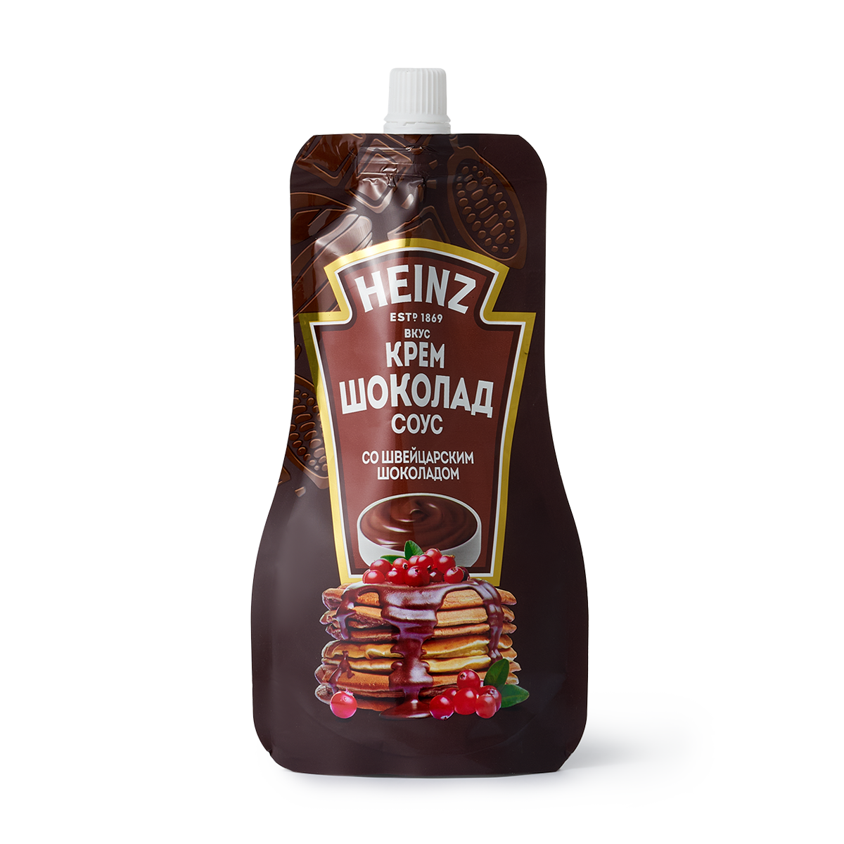 Соус Heinz "Крем-Шоколад", со швейцарским шоколадом, дой-пак, 200 г