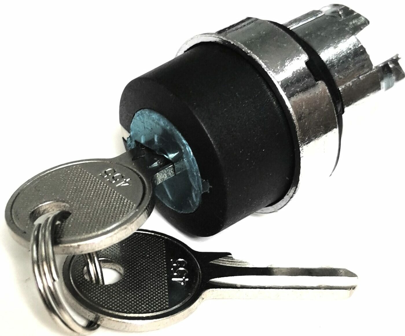 КПЕ 41КС IP40 LAY4-BG5. BR Головка для переключателя 22 мм 3 позиции с ключем с возвратом металлическая