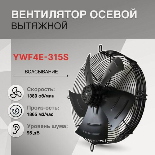 Изображение товара YWF4E-315S Вентилятор осевой (всасывание)