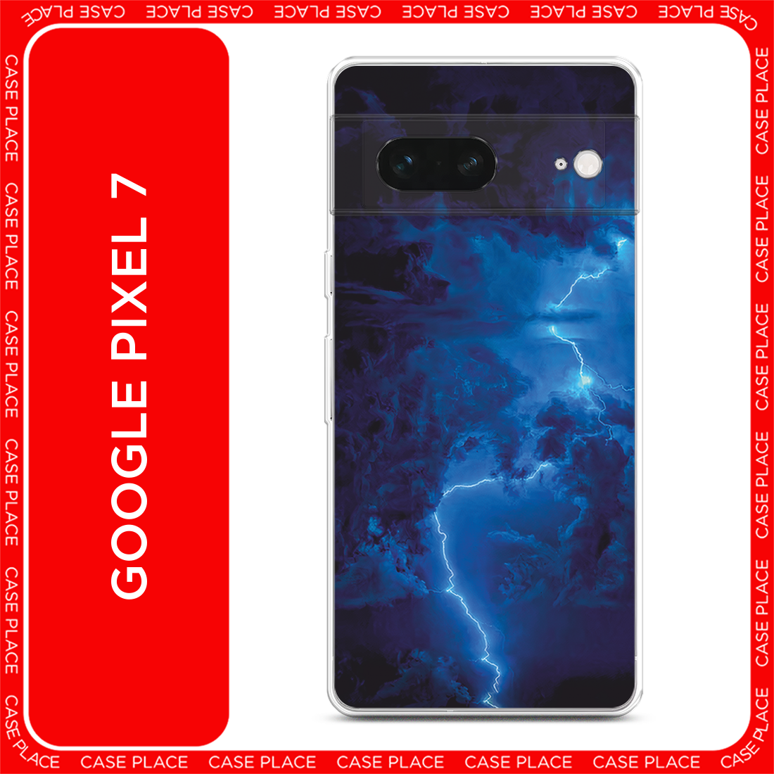 Чехол на Google Pixel 7 / Гугл Пиксель 7 с принтом Молния