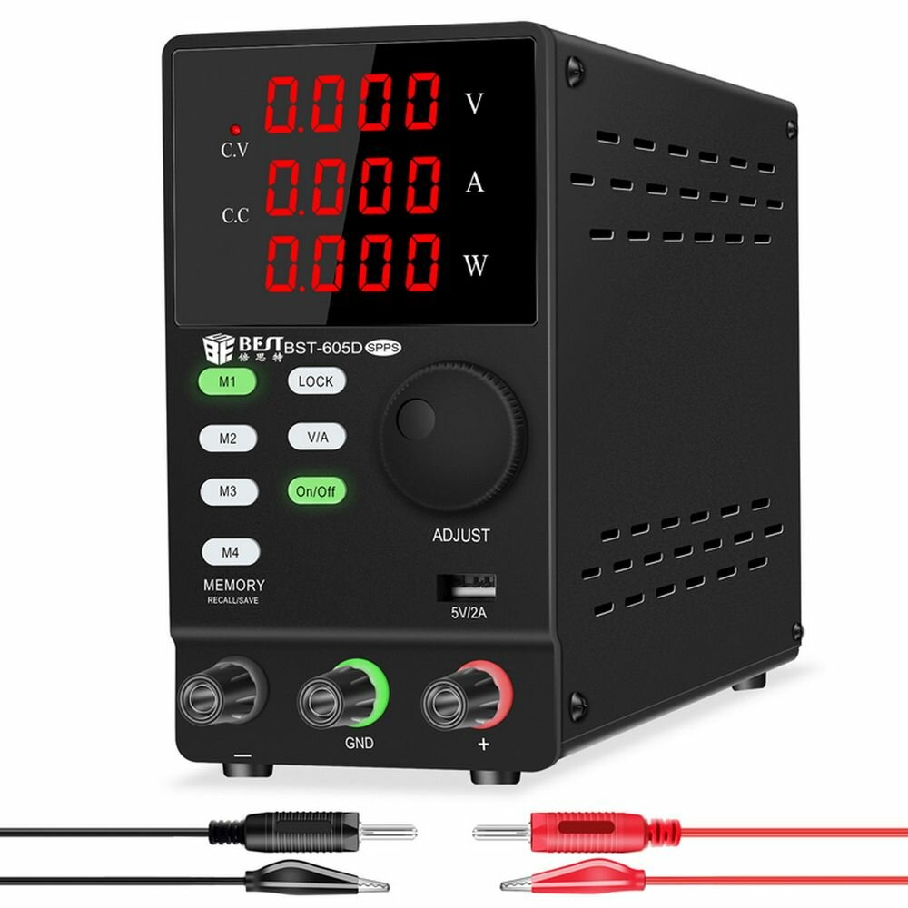 Лабораторный источник питания BST-605D 60В, 5А, цифровой дисплей, 1 канал