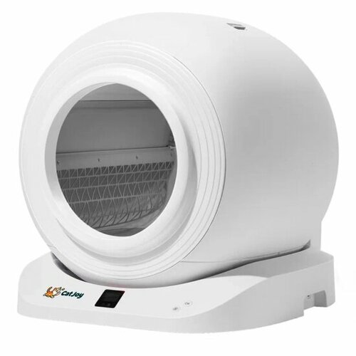 Умный туалет для кошек Cat Joy AVA-CJCL-02, дезодоратор, автоочистка, приложение, инфракрасный датчик, контроль веса, барабан 65 л, белый