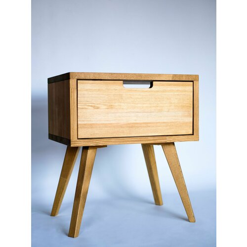 Тумба прикроватная из дерева дуб масло Минимализм 5890₽