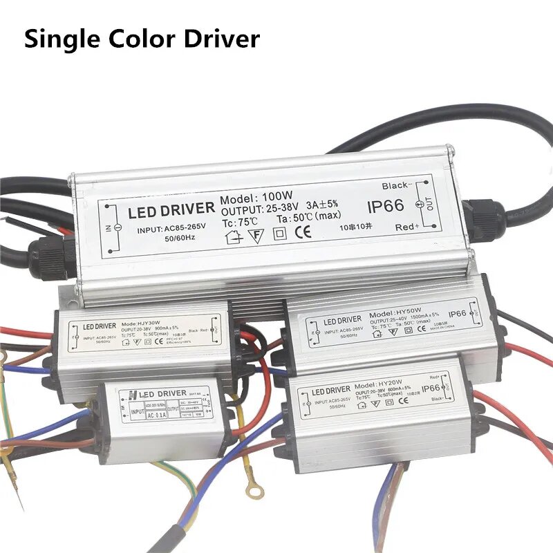 ASMTLED Трансформатор освещения 10-100 Вт RGB, Single Color Driver, 20w