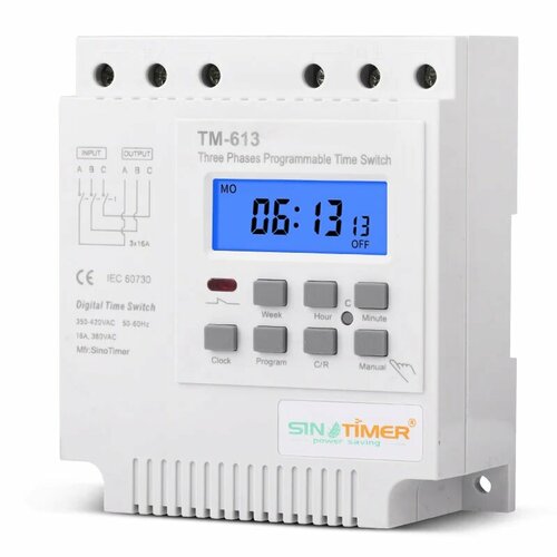 SINOTIMER TM613-380V трехфазный программируемый таймер