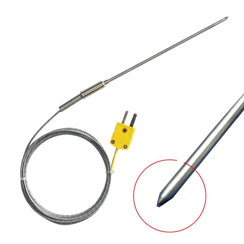 Датчик термопары K-типа ZUIDID WRNK-191, probe diam 2X300mm