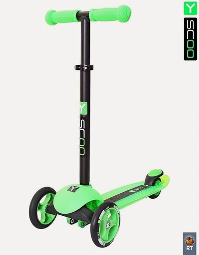 Изображение товара Самокат 3-х кол. Y-SCOO RT TRIO DIAMOND 120 green
