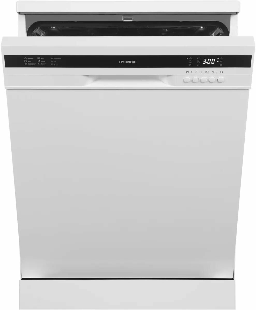 DF126 / Посудомоечная машина Hyundai DF126, полноразмерная, напольная, 60см, загрузка 12 комплектов