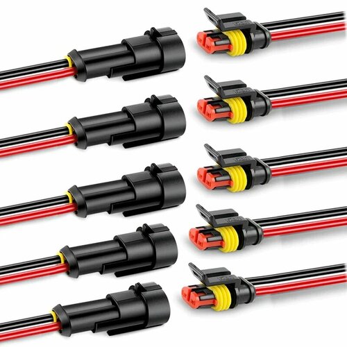 Водонепроницаемые разъемы 2Pin 20AWG 10pcs 356₽