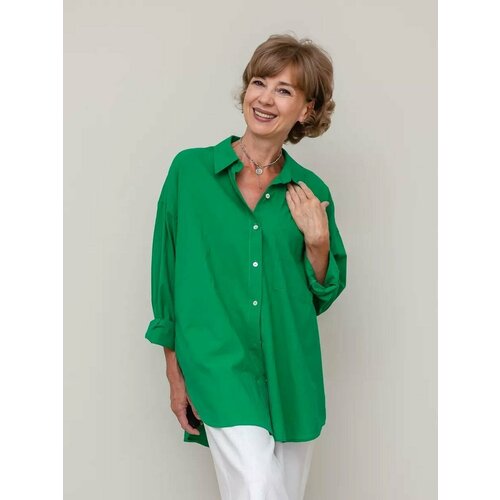 фото Рубашка envy lab, размер 4xl/5xl, ярко-зеленый