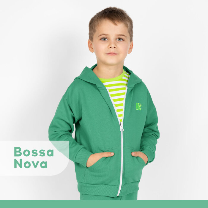 Толстовка Bossa Nova, размер 104, зеленый,
