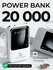 Power Bank для iPhone и Android, Внешний аккумулятор, 20 000 мА/ч, ABS-пластик, ...