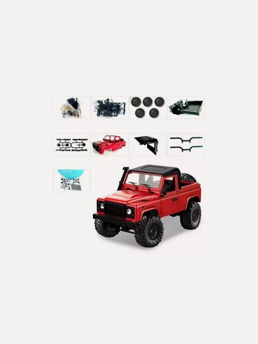 Изображение товара Конструктор пикап Land Rover Defender KIT - MN-91K RED, масштаб 1:12