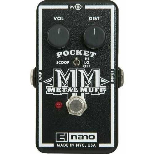 Electro-Harmonix Nano Pocket Metal Muff гитарная педаль Metal Distortion blackstar lt metal педаль эффектов гитарная metal distortion