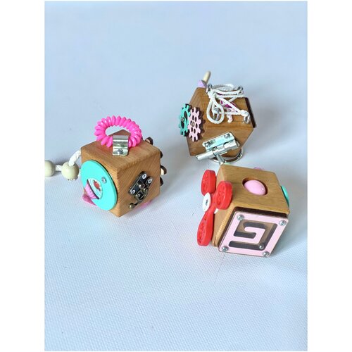 Набор из 3 бизикубиков дорожных 5*5 см