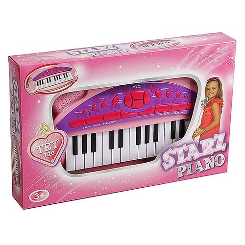 Инстр. муз. на батар. Синтезатор Starz Piano,25 клав, Potex, арт.652B-pink инстр муз на батар синтезатор starz piano 25 клав potex арт 652b pink