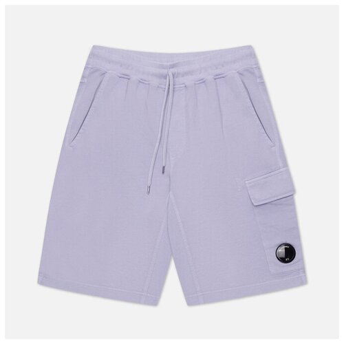 фото Мужские шорты c.p. company cotton fleece cargo фиолетовый, размер xl