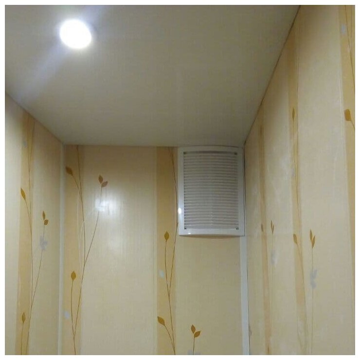 Комплект подвесного потолка ПВХ «Белый глянец» 1.5x1.5м