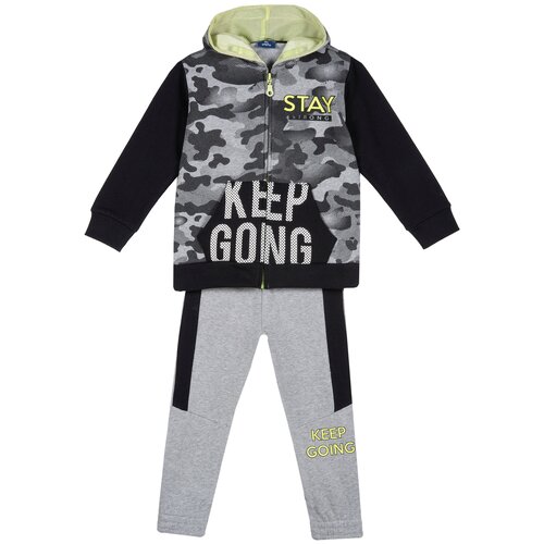 фото Костюм chicco спортивный флисовый, черный 78658, размер 116