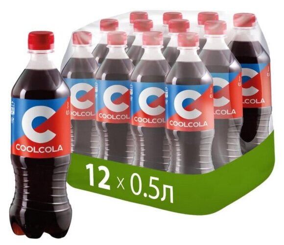 Напиток "Кул Кола" ("Cool Cola") безалкогольный сильногазированный, ПЭТ 0.5 упаковка (12шт) - фотография № 5