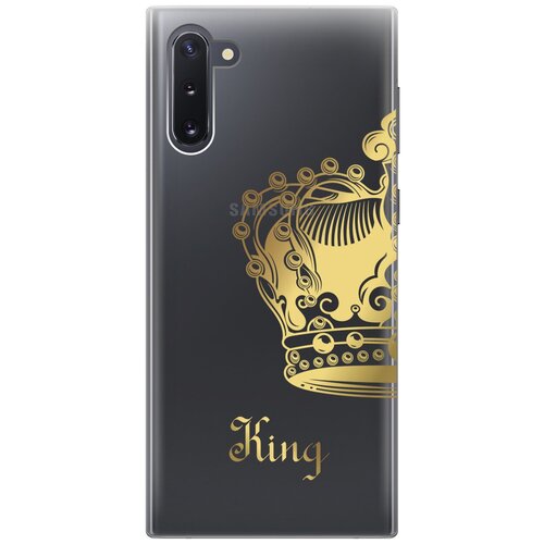 Силиконовый чехол с принтом True King для Samsung Galaxy Note 10 / Самсунг Ноут 10 матовый чехол true king для samsung galaxy note 8 самсунг ноут 8 с 3d эффектом черный