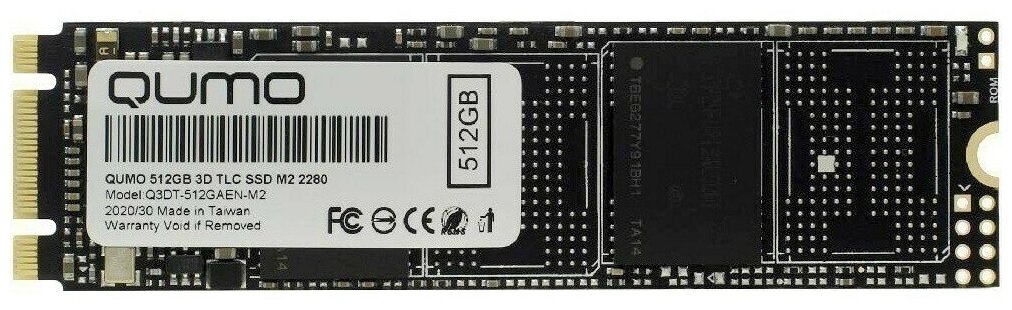 Накопитель SSD 512Gb QUMO Novation 3D OEM (Q3DT-512GAEN-M2)