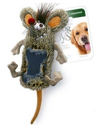 Игрушка для собак GiGwi Мышь с большой пищалкой - фотография № 4