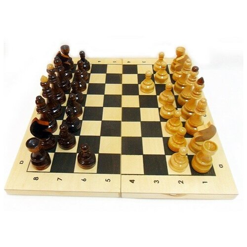 Шахматы гроссмейстерские с доской дерево /Колорит/ шахматы обиходные лакированные с доской дерево колорит