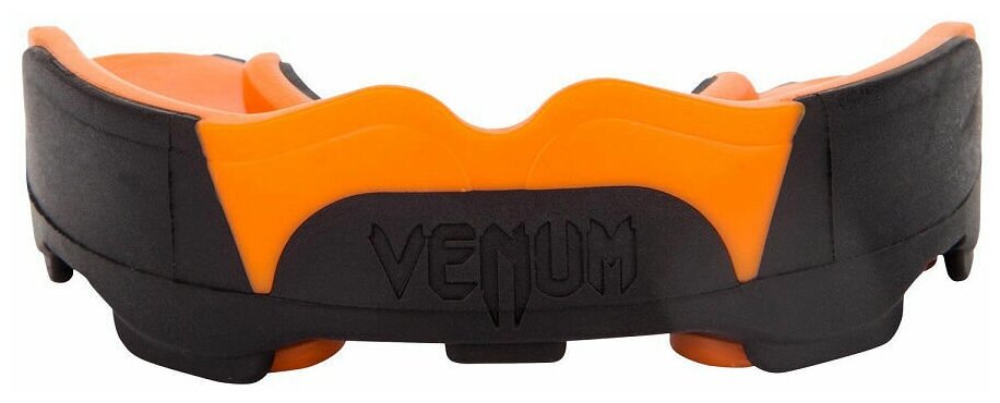 Капа боксерская Venum Predator Black/Neo Orange (Взрослый размер)