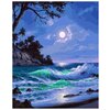 Картина по номерам Полнолуние на пляже, 40x50 см, ВанГогВоМне - изображение